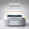 Spasibo Harmoniq Çok Fonksiyonlu Multimedya Istasyonu: Kablosuz Şarj, Bluetooth Hoparlör ve Ambiyans Aydınlatma