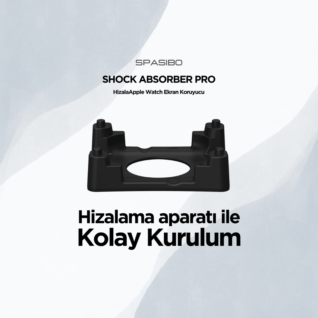 Spasibo Apple Watch Ultra 1-2-3 Uyumlu 49MM Ekran Koruyucu | Takma Aparatı ile Kolay Kurulum