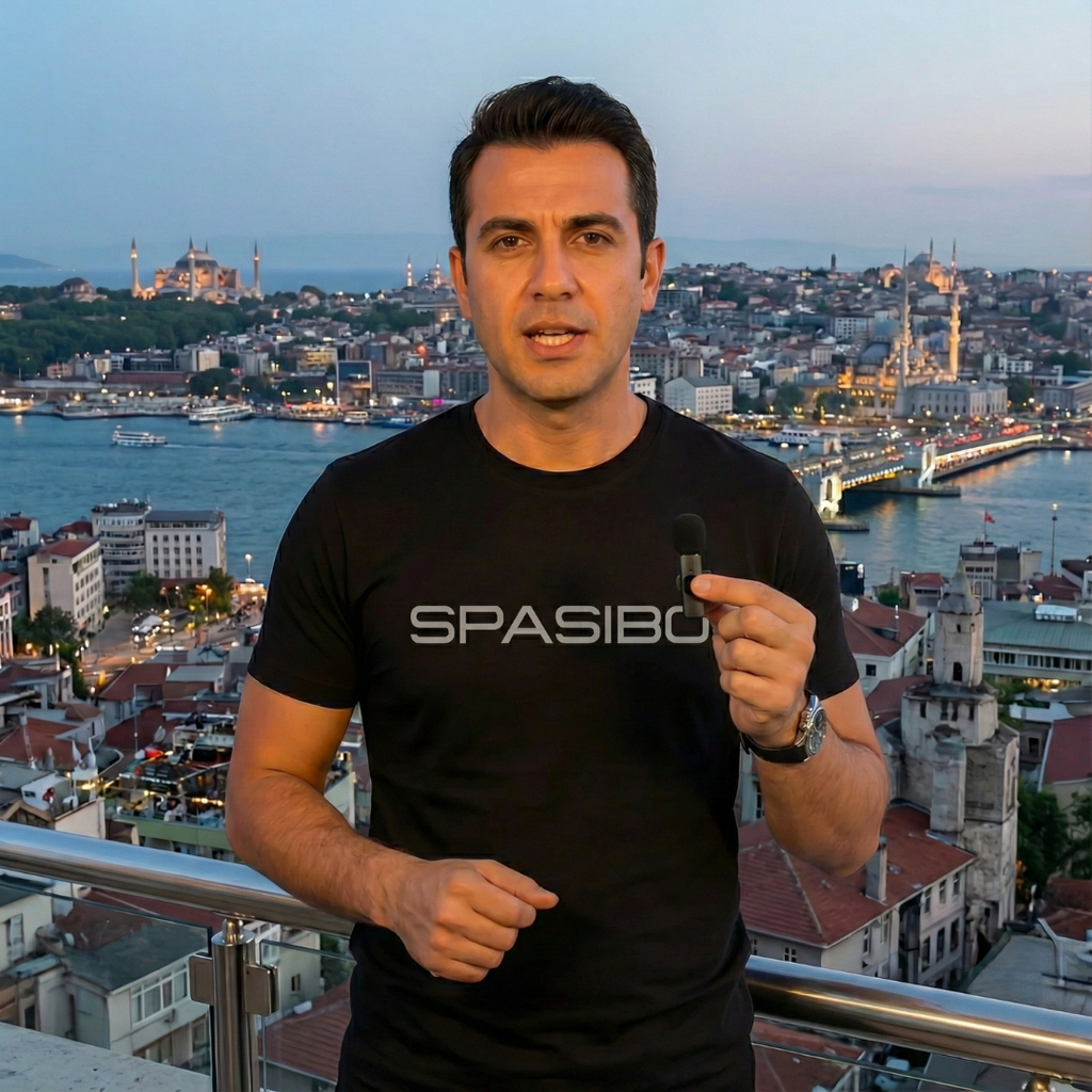 Spasibo Dual Mic 2'li Kablosuz Yaka Mikrofonu Seti TYPE-C | 360° Ses Alımı & Gürültü Engelleyici | 20M Çekim